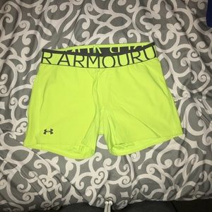 Yellow Under Armour Spandex